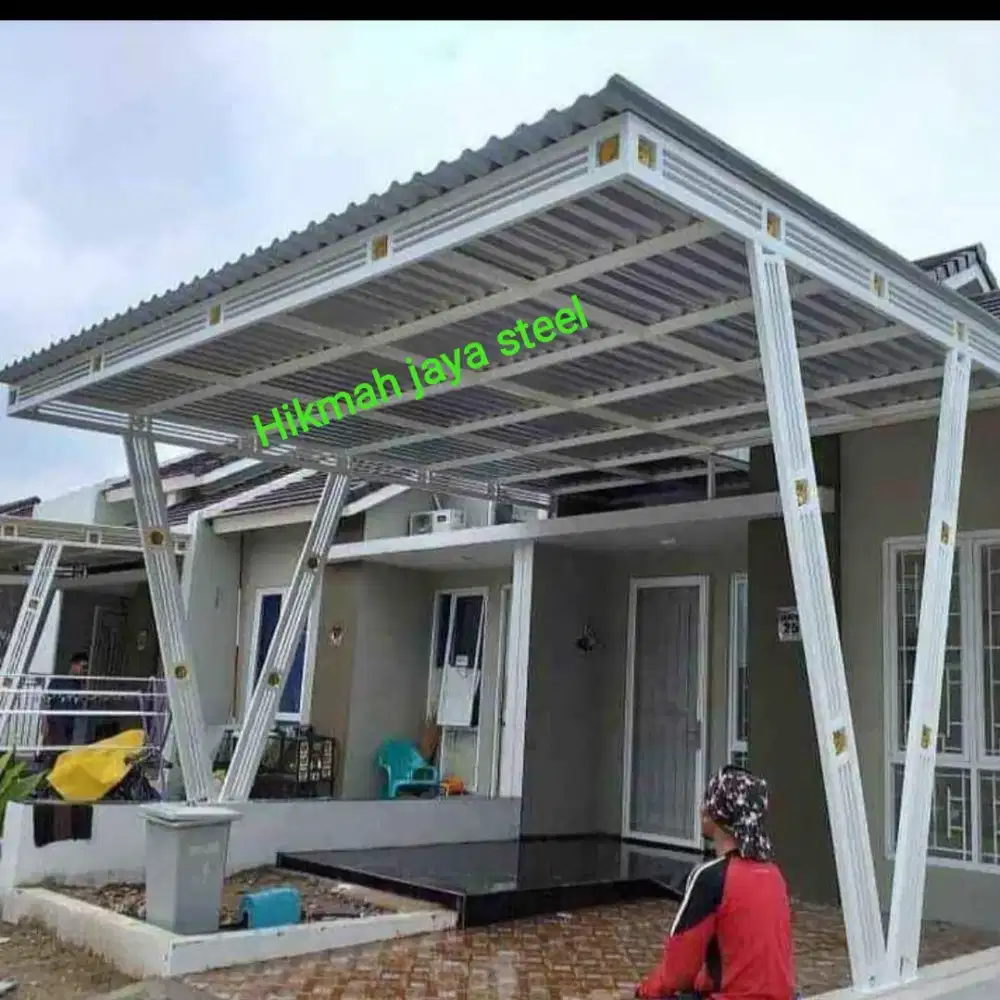 kanopi spandek tiang Beiji Depok v237