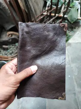 Sampul Buku Kulit Asli Vintage Lemes