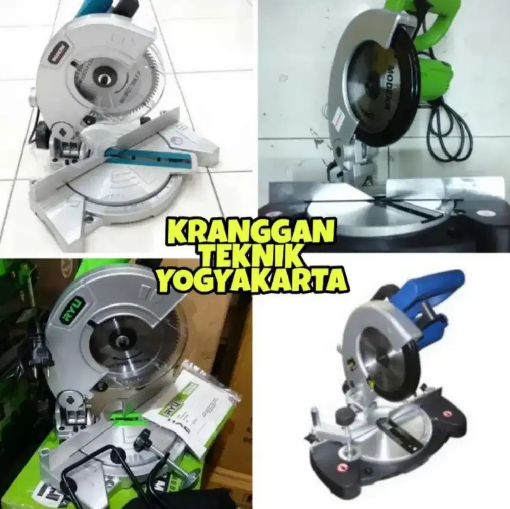 (KRANGGAN TEKNIK)mittersaw 7 10 inch mitersaw potong alumunium