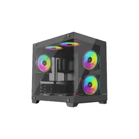 Casing Pc VenomRX Continental SS MAtx black white tempered glass