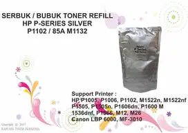 SERBUK / BUBUK TONER REFILL HP PSERIES SILVER P1102 / 85A M1132