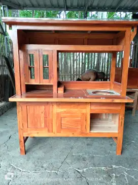 Gerobak bakso mangkal