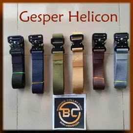 [Helicon] Ikat pinggang/ Gesper/ Sabuk pria tactical canvas model kait