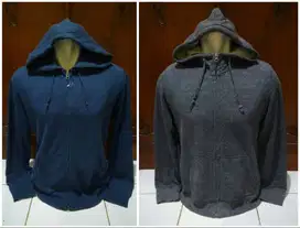 Hoodie Zipper Uniqlo Navy, 4560