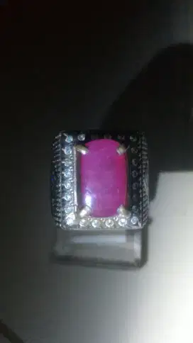 natural batu permata ruby memo