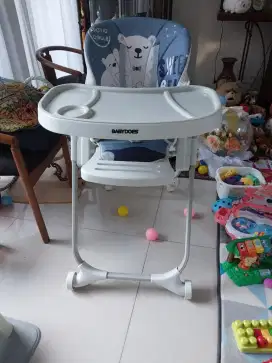 Jual kursi makan bayi high chair baby does.