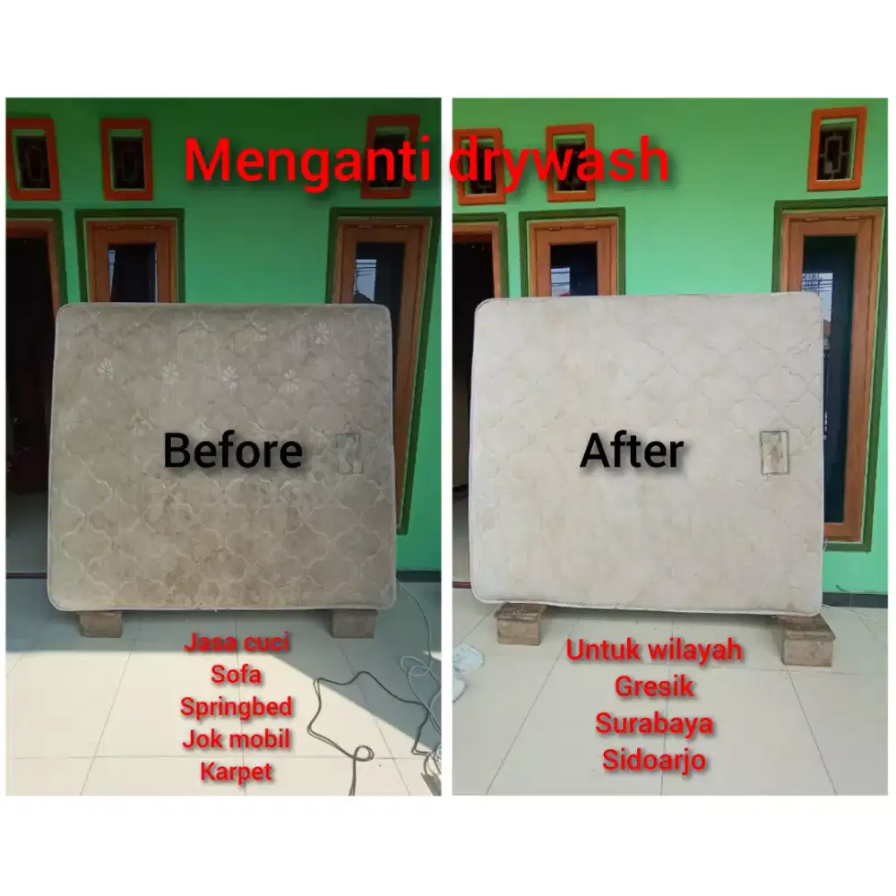 Jasa Cuci :Sofa,Springbed,Jok mobil,karpet