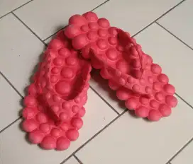 Sandal Wanita Orange Pink 37 Empuk Nyaman dipakai