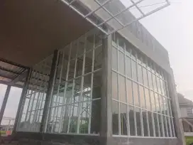 Pintu kaca tempered frameless Jendela kusen alumunium Murah jogja 8