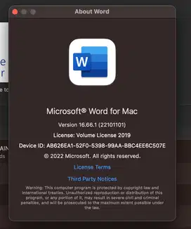 Miccrosoft Office 2021 for Mac M1 M2 Monterey dan Ventura