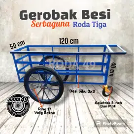 Gerobak Barang Serbaguna Roda Tiga