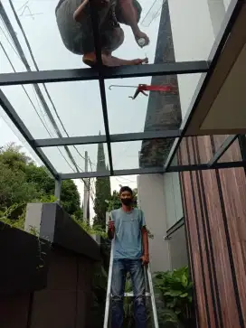 Kanopi atap kaca dll