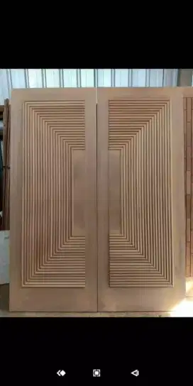 Pintu-pintu motif bahn kayu kamper samarida