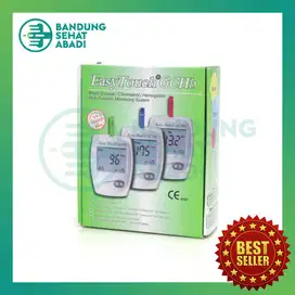 ALAT TES CEK GCHB Easy Touch 3 in 1 Gula Darah Kolestrol Hemoglobin HB