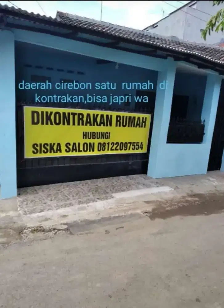 Di kontrakan satu rumah saru tahun