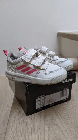 Sepatu Anak Adidas Tensaur White Pink Original Size 21