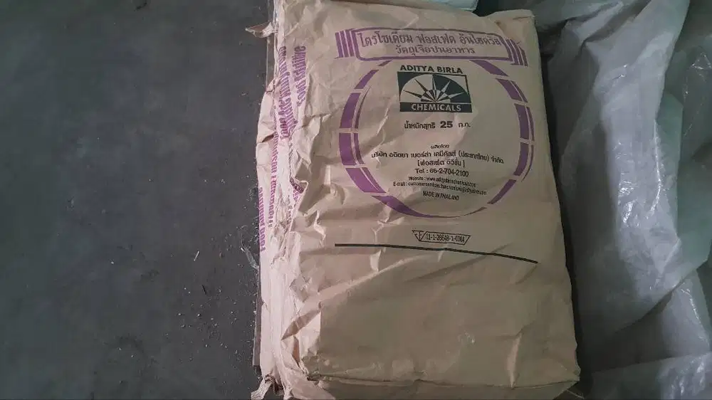 Jual bahan kimia TSP trisodium phosphate ex Thailand sak 25 kg