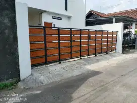 Pintu pagar dorong,lipat & sliding