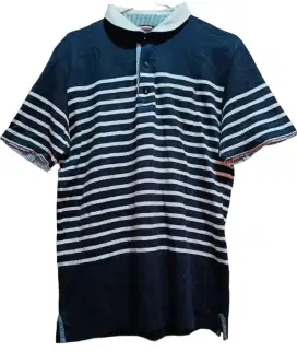 [ MALE & CO ] KAOS POLO/POLOSHIRT SALUR POCKET KERAH SHANGHAI PRIA.