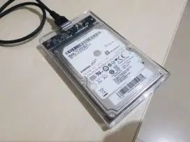 Hardisk eksternal 1000gb usb 3 fullmovie + casing & kabel