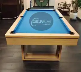 Billiard Bilyar Biliar 7ft Batu Marmer kaki Kayu Jati Elegant Modern