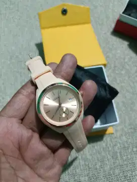Jam tangan guess rubber lembut chrono detik aktif ori cakep