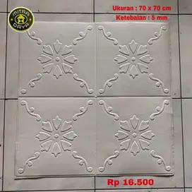 STIKER DINDING FOAM 3D MOTIF BATIK BUNGA