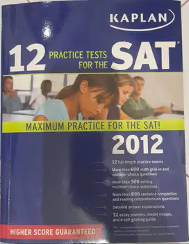 Jual Buku KAPLAN 12 Practice Test For The SAT tahun 2012 NEGO