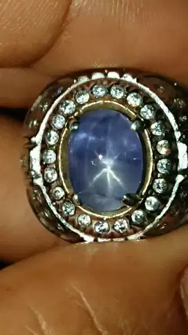 blue sapphire star ceylon 5.8 crt safir natural harga pas no nego