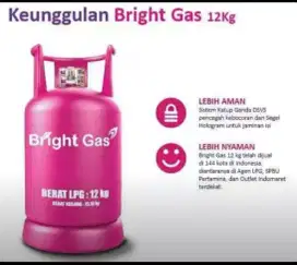 Isi ulang / Refile tabung gas LPG 12kg