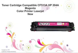 Toner Cartridge Compatible CF513A HP 204A Magenta Color Printer Laser