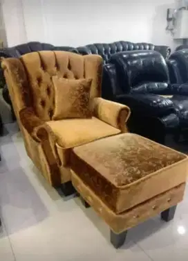 SOFA SANTAI SELONJOR RETRO GOLD