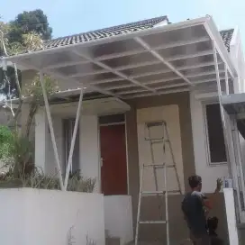 Bengkelas menerima pemasangan canopy pagar henderson foldinggate 755
