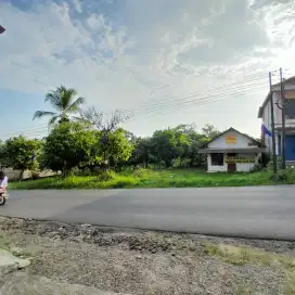 Tanah pinggir jalan raya sidomulyo lampung selatan