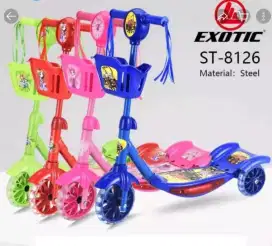 Scooter Keranjang Exotic Anak Roda 3