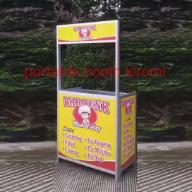 Gerobak Portabel Booth Portable Lipat