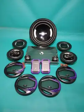 Paket Venom DIABLO Power Subwoofer Speaker Split & Speaker Coaksial