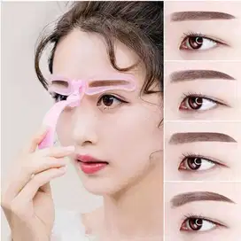 Alat Cetakan Alis Gagang 8in1 Eyebrow Template Kit Alat Cetak Alis