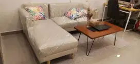 Sofa L include Meja Kayu