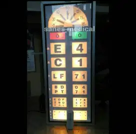 Alat Cek Kaca Mata Rabun Snellen Chart Elektrik Kacamata minus SSM