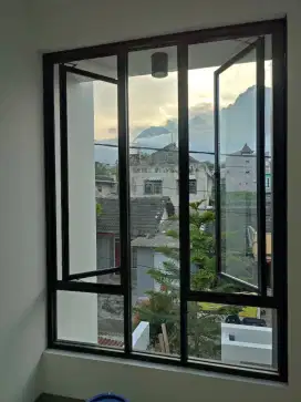 Aluminium kusen pintu jendela kaca