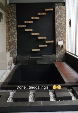 Membuat kolam ikan modern dan masa kini