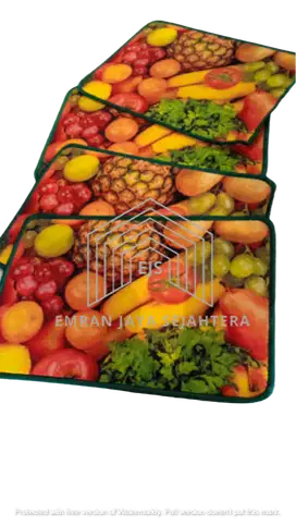 Keset Gel Motif Buah/KesetKamar Mandi/Anti Slip [Emran Jaya Sejahtera]