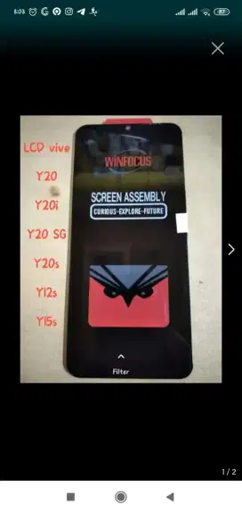 LCD VIVO Y20, Y20i, Y12s, Y15, Y20s