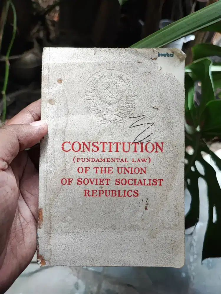 Buku Langka Constitution of The Union of Soviet Socialist Republics