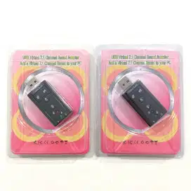 N E W USB to SOUND Adapter 7.1 Channel untuk Notebook/Laptop/PC/HP