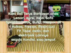 Mau jual Lemari, meja kursi tamu, sofa monggo kami siap menampung