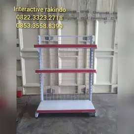 Rak gondola Ekonomis Single sambung T120