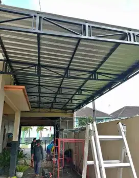 Kanopi garasi mobil murah atap galvalum.. jayaabadi007