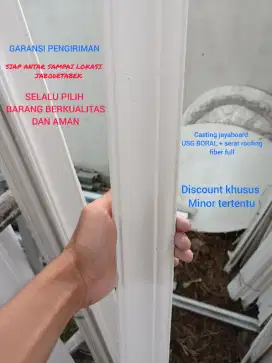 .Lis gypsum/gipsum/Lis profil untuk plafon rumah